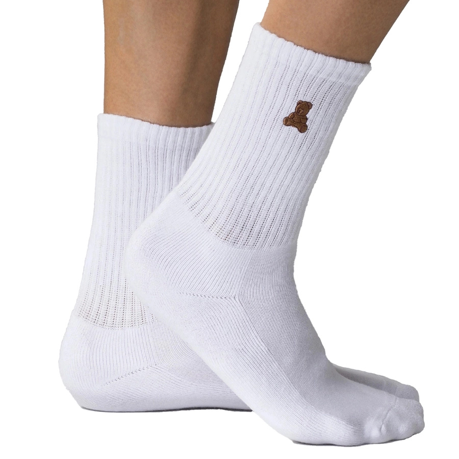 Șosete unisex din bumbac cu ursuleț de pluș