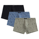 3-pack bărbați boxer pantaloni scurți bumbac sport