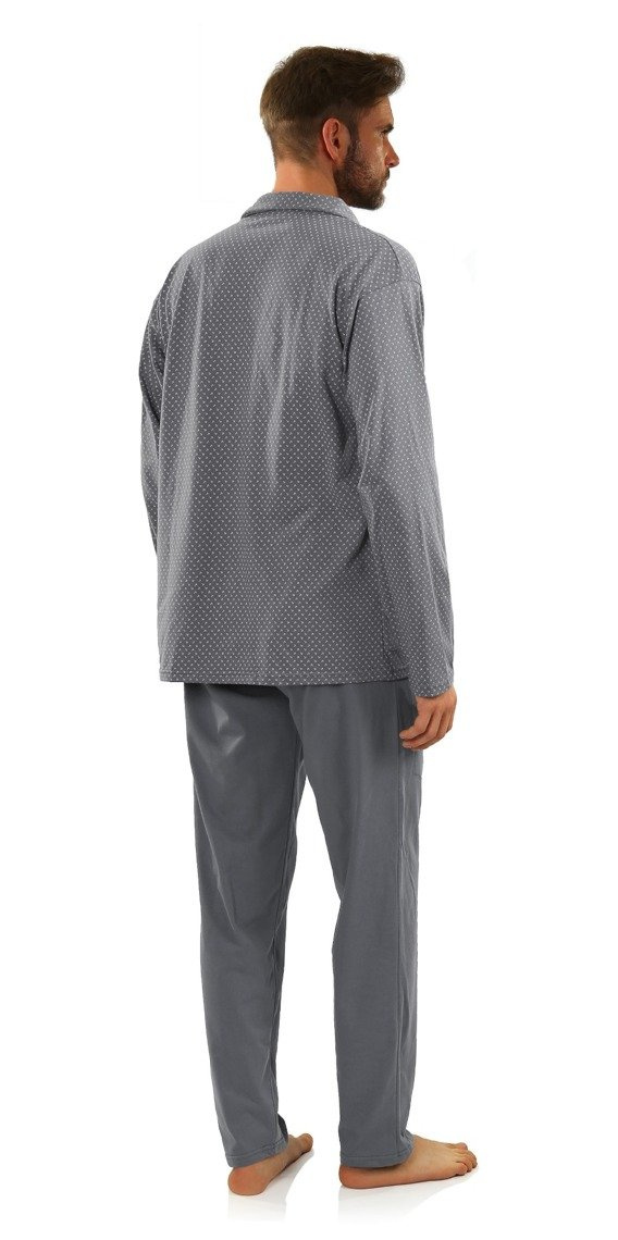 Rozpinana Piżama Męska Długi Rękaw