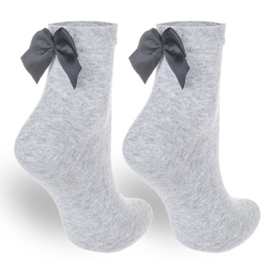 Skarpetki z kokardką rypsową Milena