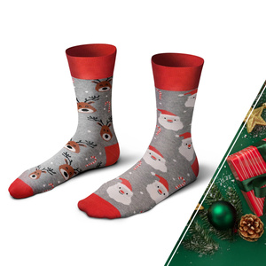 Șosete de Crăciun pentru bărbați Reindeer cu ochelari