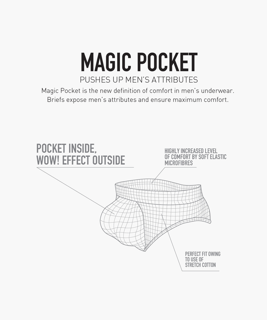 Chiloți sport pentru bărbați Cotton Magic Pack