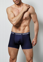 Pantaloni scurți ajustați pentru bărbați cu cauciuc exterior Art 573E Navigare Navy Blue