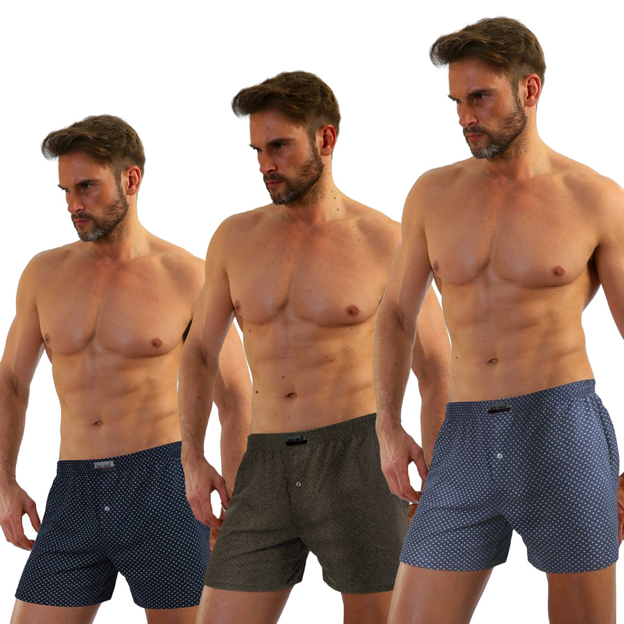 Panther Bărbați din bumbac Boxer Shorts Plus Dimensiune