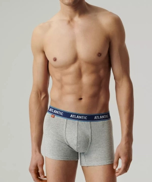 Pantaloni scurți sport pentru bărbați albaștri 95% bumbac - trei pachete Atlantic - potrivire perfectă