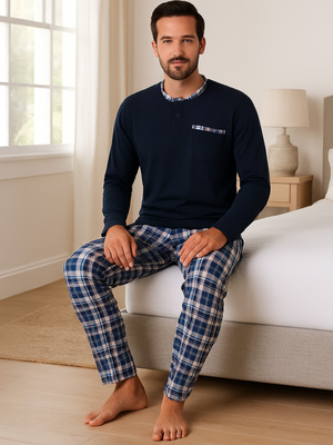 Piżama Męska Długi Rękaw JASIEK 2576/26