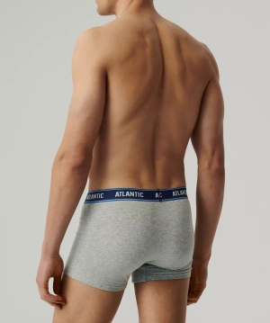 Pantaloni scurți sport pentru bărbați albaștri 95% bumbac - trei pachete Atlantic - potrivire perfectă