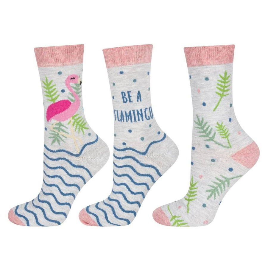 Flamingo Șosete de bumbac pentru femei