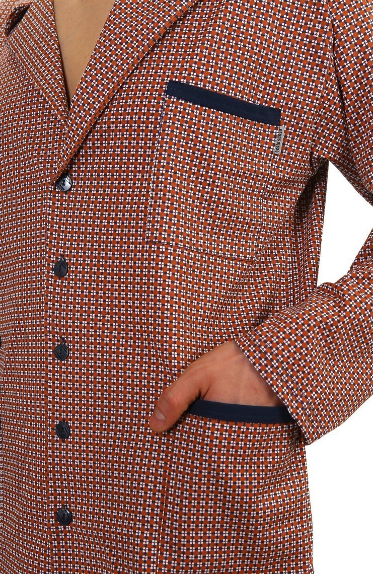 Piżama Męska Długi Rękaw Rozpinana 2385/15