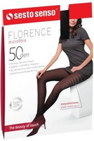Colanți opaci 3D Florence pentru femei de la Sesto Senso - maschează elegant celulita.