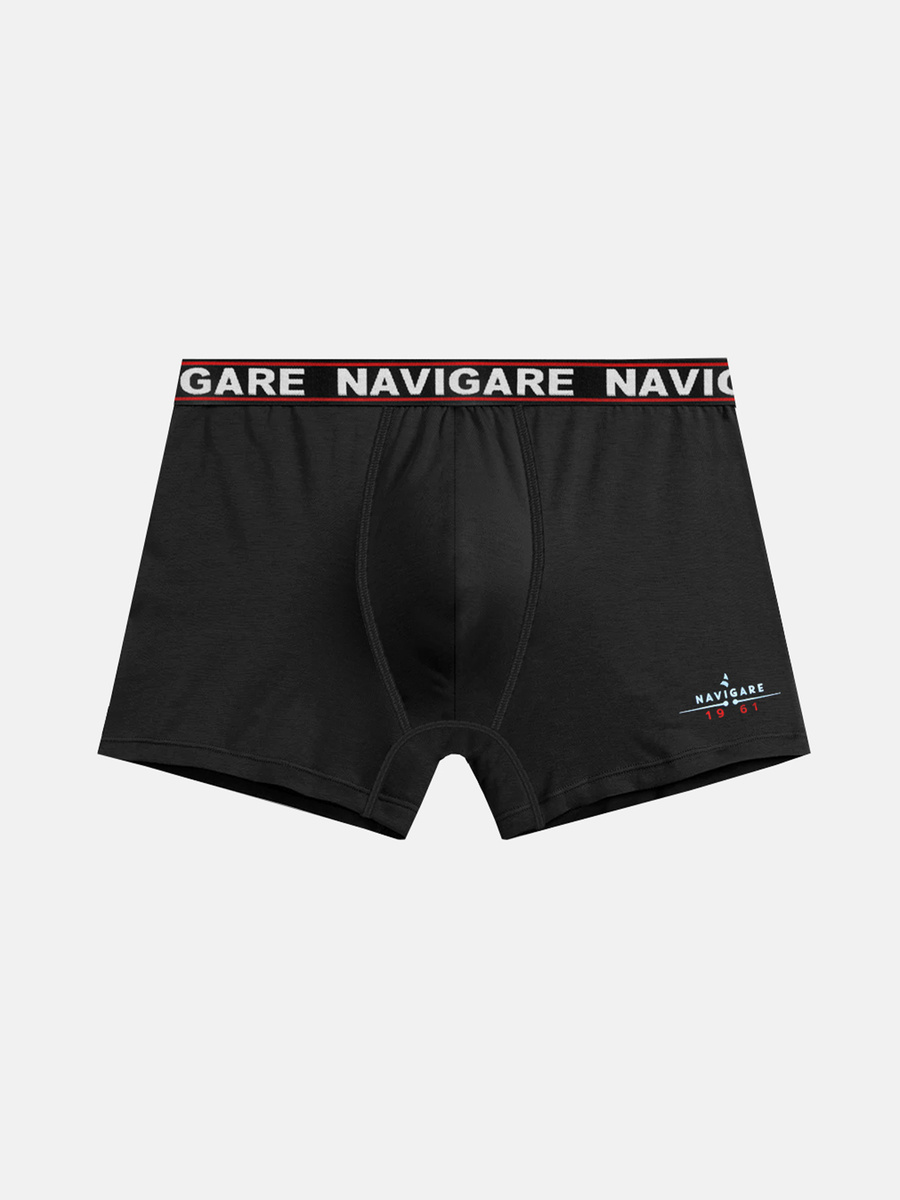 Pantaloni scurți boxeri pentru bărbați cu cauciuc exterior Art 322 negru Navigare