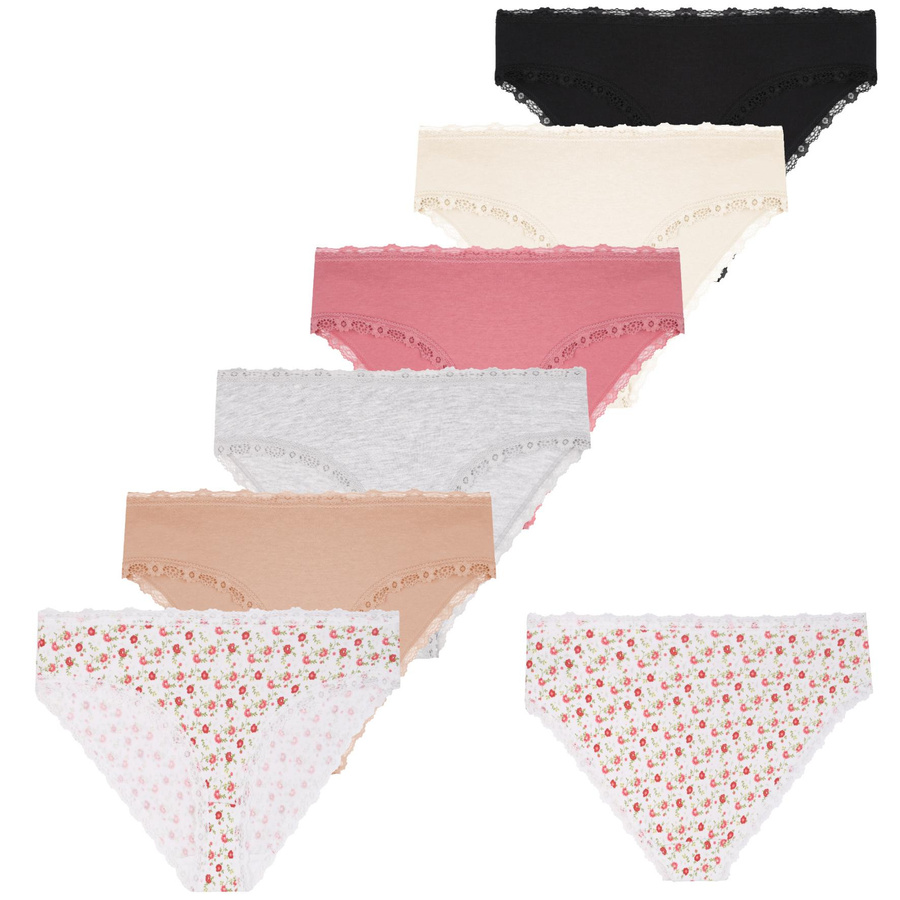 Figi damskie bikini S-XL 6-pak