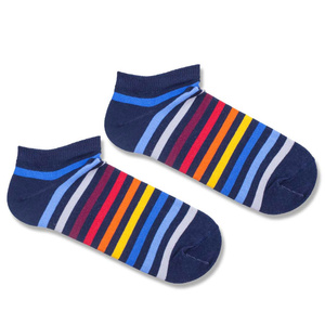 Șosete bărbătești din bumbac cu dungi colorate