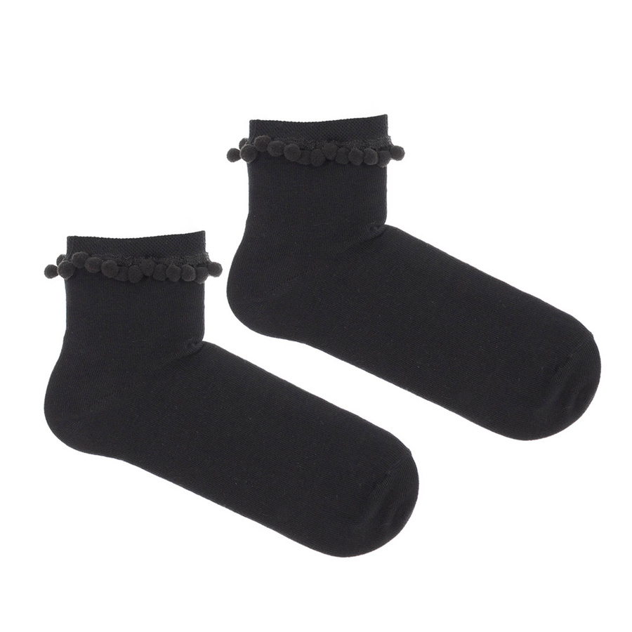 Bawełniane skarpety z POMPONAMI Milena