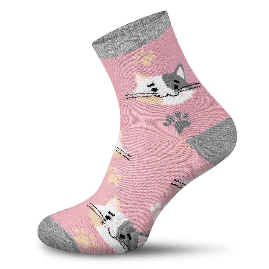 Kolorowe skarpetki damskie w zabawne wzory Milena