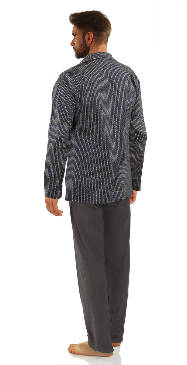 Piżama Męska Długi Rękaw Rozpinana 2636/02