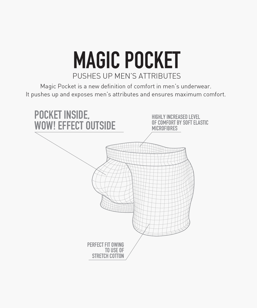 Magic Pocket Bumbac Shorts Atlantic pentru bărbați