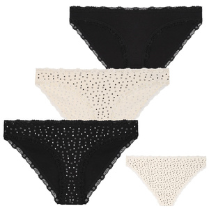 Figi damskie mini bikini z koronk? S-XL 3-pack