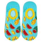 Stopki damskie kolorowe SOXO do balerinek z silikonem arbuz i ananas