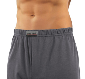 Bawełniana rozpinana piżama męska z krótkim rękawem Sesto Sesto