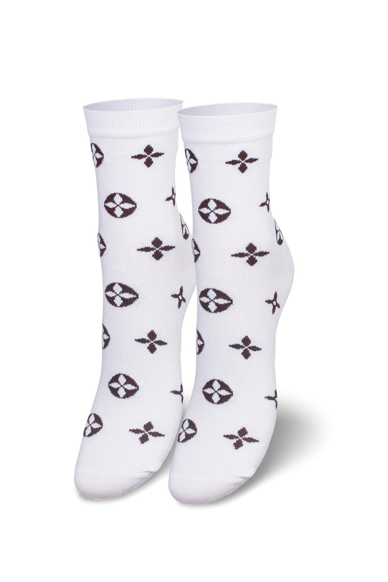 Kolorowe skarpetki damskie w zabawne wzory Milena