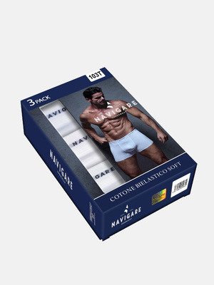 Bărbați Boxer Shorts cu cauciuc exterior Fitted Art 103T Navigare