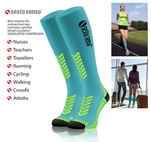 Șosete de compresie sportive unisex 2-pack