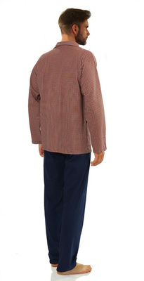 Piżama Męska Długi Rękaw Rozpinana 2385/15