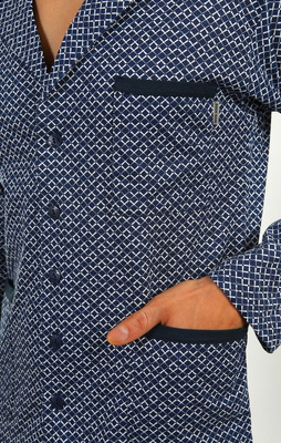 Piżama Męska Długi Rękaw Rozpinana 2385/15