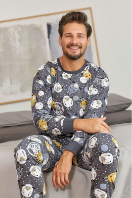 Pijama Comfort pentru bărbați din bumbac de oaie