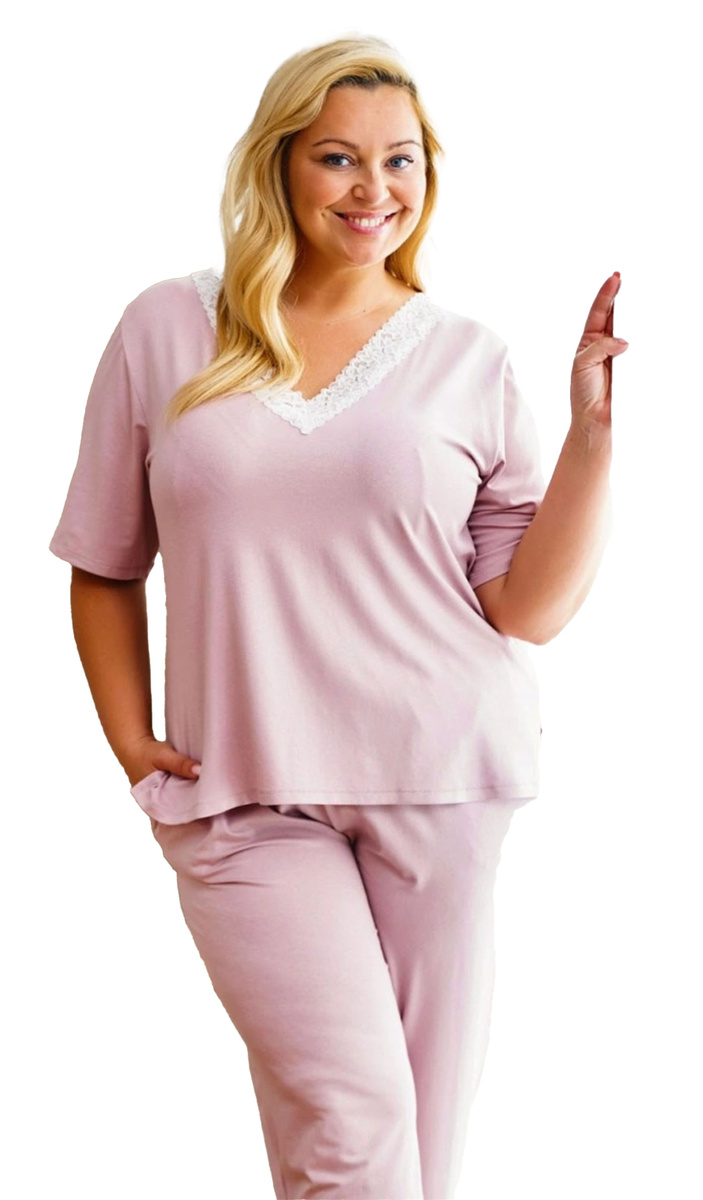 Femeii Plus Dimensiune bumbac pijamale