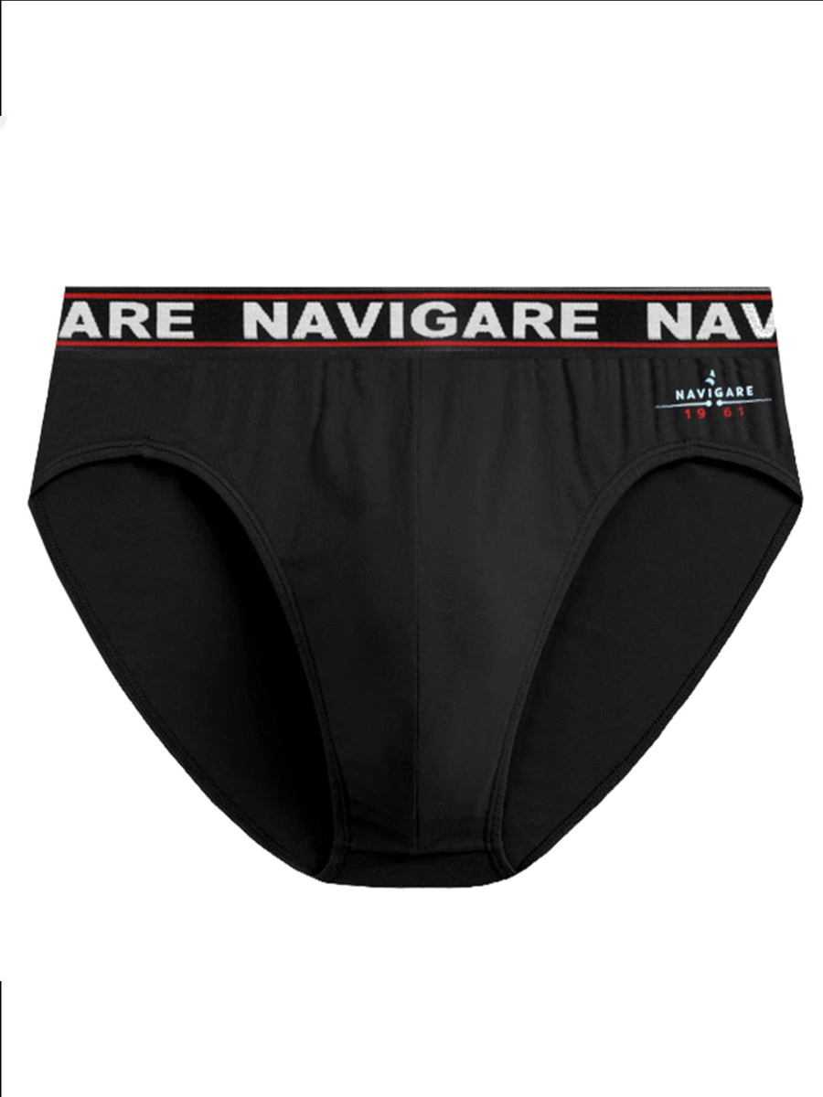 Chiloți pentru bărbați cu elastic exterior Fitted Art 324 Black Navigare
