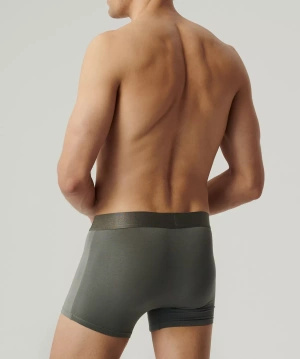 Pantaloni scurți sport pentru bărbați verzi 88% micromodal Atlantic - confort maxim și respirabilitate