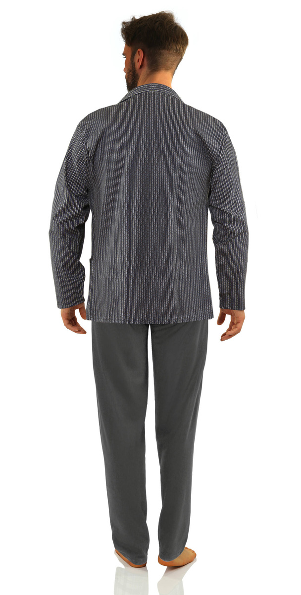 Piżama Męska Długi Rękaw Rozpinana 2636/02