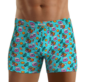 Pantaloni scurți boxeri din bumbac pentru bărbați în stil amuzant