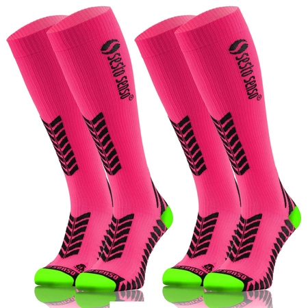 Șosete de compresie sportive unisex 2-pack